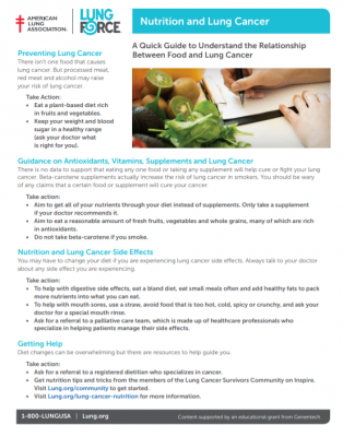 Nutrition and Lung Cancer